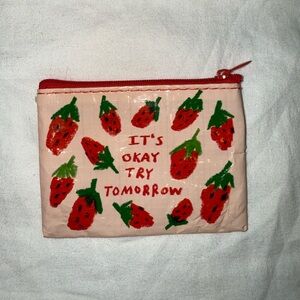 Blue Q Strawberry Coin Purse